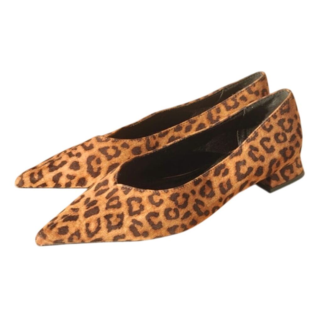 Leopard print kitten heels by ASOS sz 10